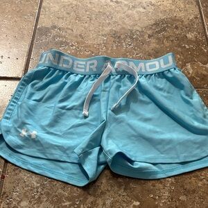 Under Armour Women's Light Blue Athletic Shorts